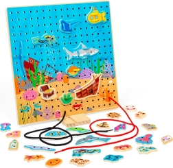 Bigjigs Toys Fädelbrett – Unterwasserwelt