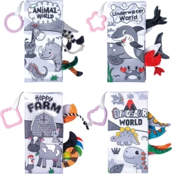 Set aus weichen sensorischen Büchern für Babys 4 Stk