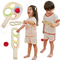 VIGA Holzspiel Fang den Ball mit Punktwertung