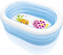 Aufblasbares ovales Planschbecken Wal 163 × 107 × 46 cm