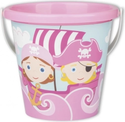 Piraten Eimer rosa 17 cm