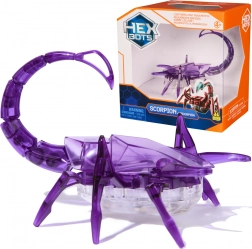 Hexbug robotischer Skorpion lila mit Licht – sensorisches bewegliches Spielzeug
