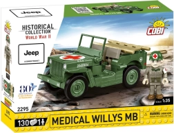 COBI Medical Willys MB – Sanitäts‑Jeep‑Bausatz 1:35, 130 Teile