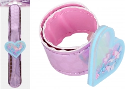 Armband Herz mit Glitzer 21,5 cm