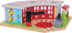Bigjigs Rail Holzdepot für 5 Züge