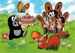 Dino Puzzle der kleine Maulwurf Geburtstag 24 Maxi Teile