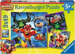 Ravensburger Puzzle Power Players 3×49 Teile