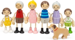 Bigjigs Toys Puppenhaus-Puppen-Set Familie