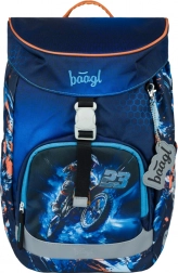 Baagl Schulrucksack Airy mit Motorradmotiv