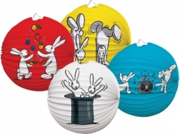 Papierlaterne rund BOB UND BOBEK 25 cm