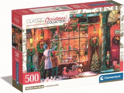 CLEMENTONI Puzzle Weihnachtskollektion: Alter Weihnachtsladen 500 Teile