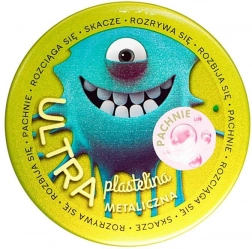 Ultra-Knetmasse dunkelgrün metallic mit Kaugummi-Duft