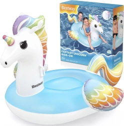 Bestway aufblasbarer Einhorn-Schwimmer mit Griffen 155 × 119 cm