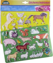 LENA Zeichenschablonen – Pferde und Katzen
