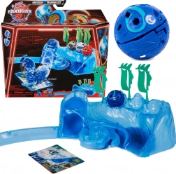 Bakugan Trainings-Set mit Figur Octogan Aquatic Clan blau – Strategiespiel