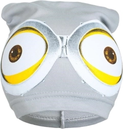 Frühlings-Kindermütze New Baby mit Minion-Motiv, grau
