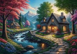 Puzzle Paradiesgasse 1000 Teile