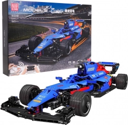 RC-F1-Rennwagen-Bausatz, blau, 1065 Teile