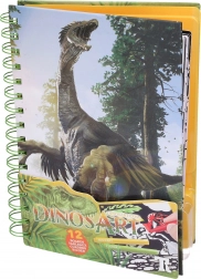 Samt-Malbilder DINOSART – Dinosaurier, 12 Tafeln und Mini-Filzstifte