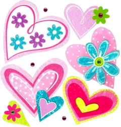 Small Foot Selbstklebende Dekoration an der Wand Herz