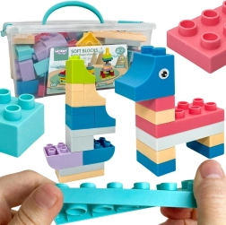 Woopie Weiche Bausteine im Aufbewahrungsbox, 99 Teile