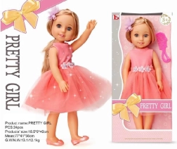 Puppe Pretty Girl im rosa Kleid 36 cm