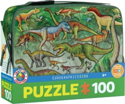 Puzzle im Thermo-Brotzeitbox Dinosaurier 100 Teile EUROGRAPHICS