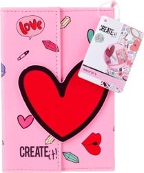 Mini-Kosmetiktäschchen aus Kunstleder mit Magnetverschluss