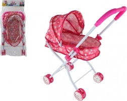 Tiefer Puppenwagen – stoffbezogen, leicht und faltbar