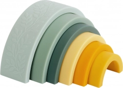 A Little Lovely Company Montessori Stapel-Regenbogen – Grün