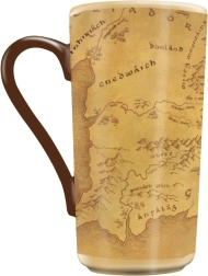 Keramikbecher Der Herr der Ringe mit Karte von Mittelerde 470 ml
