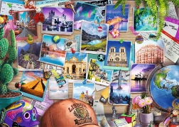 Puzzle TREFL Premium Plus Teestunde: Reiseerinnerungen 500 Teile