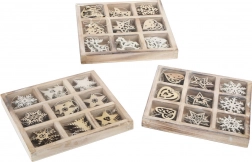 Set aus hölzernen Weihnachtsornamenten Small Foot