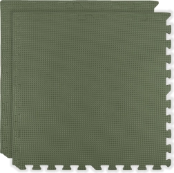 Schaumstoffmatte HUMBI 120×60, große wasserdichte Puzzles, sicher, 2 Stk., Khaki