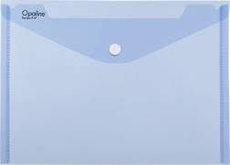 Dokumententasche mit Druckknopf A4 OPALINE, blau (5er-Pack)