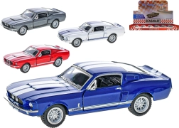 Metallmodellauto Ford Shelby GT500 1967 1:38 mit zu öffnenden Türen und Pull-Back
