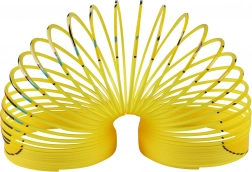 Magische Feder mit Smiley – gelbe Antistress-Spirale