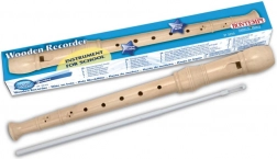 Klassische Holzflöte weiß