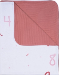 Bubaba Decke Mein erstes Jahr rosa-weiß