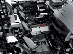 Bausteinset Sportwagen M‑Sports, grau, 1356 Teile