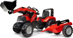 Roter Trettrecker mit Löffel und Anhänger CASE für Kinder ab 3 Jahren