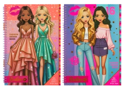 Kreatives Heft für Modedesignerinnen Besties