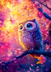 Enjoy Puzzle Verschneite Eule 1000 Teile