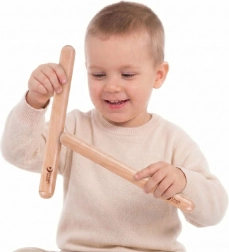 Rhythmus-Claves aus Holz Classic World für Kinder