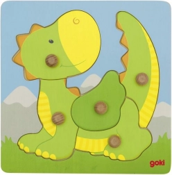 Goki Holzpuzzle Drache, 5 Teile