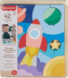 Holzpuzzle Fisher-Price Weltraum 42 Teile