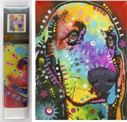 Diamantmalerei 7D – Hunde-Blick 30 × 40 cm