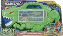 Teamsterz Beast Machines Dinosaurier mit 4 Zubehörteilen – Aufbewahrungs-Set für Spielzeugautos und Action-Spiel