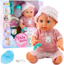 Puppe Baby Pinkeln Rosa mit Zubehör und Geräusche 35 cm