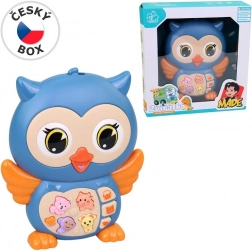 Pianino Eule mit Licht und Musik